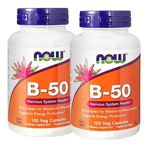 2瓶now诺奥b50维生素b族复合