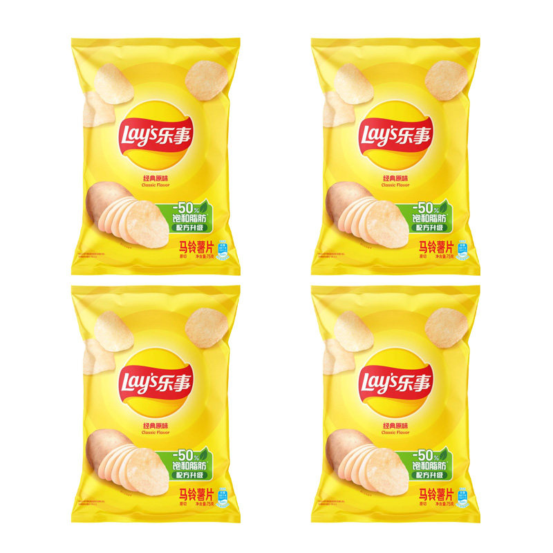 乐事薯片75g*4袋原味番茄黄瓜味百事食品聚餐办公室休闲零食小吃,零食/坚果/特产,膨化食品,淘宝优惠券,粉丝福利购,淘宝优惠卷