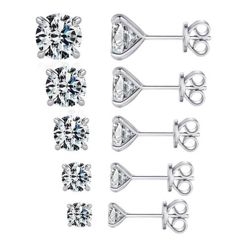 摩典S925纯银莫桑钻高级感耳钉