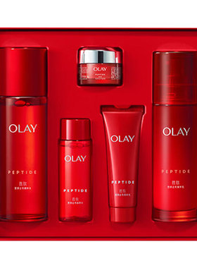 OLAY玉兰油大红瓶水乳套装礼盒补水保湿抗老抗皱送妈妈护肤品正品
