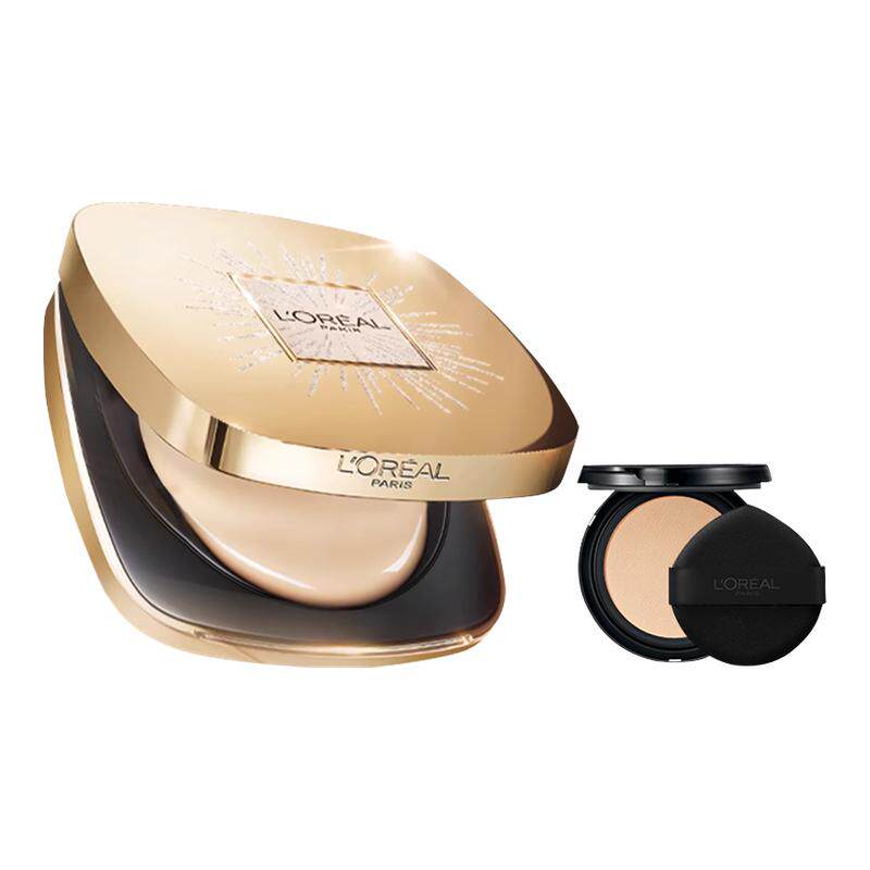 欧莱雅黑金气垫烟花限定版金致臻颜气垫霜防晒遮瑕bb霜女官方正品