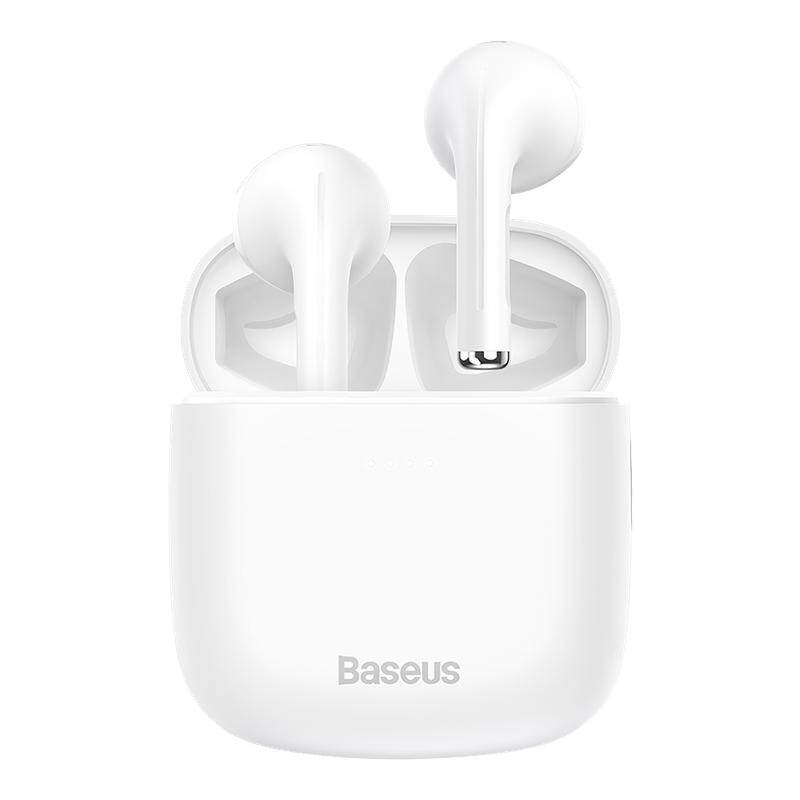 倍思W04蓝牙耳机无线降噪游戏半入耳式超长续航耳机适用华为新款