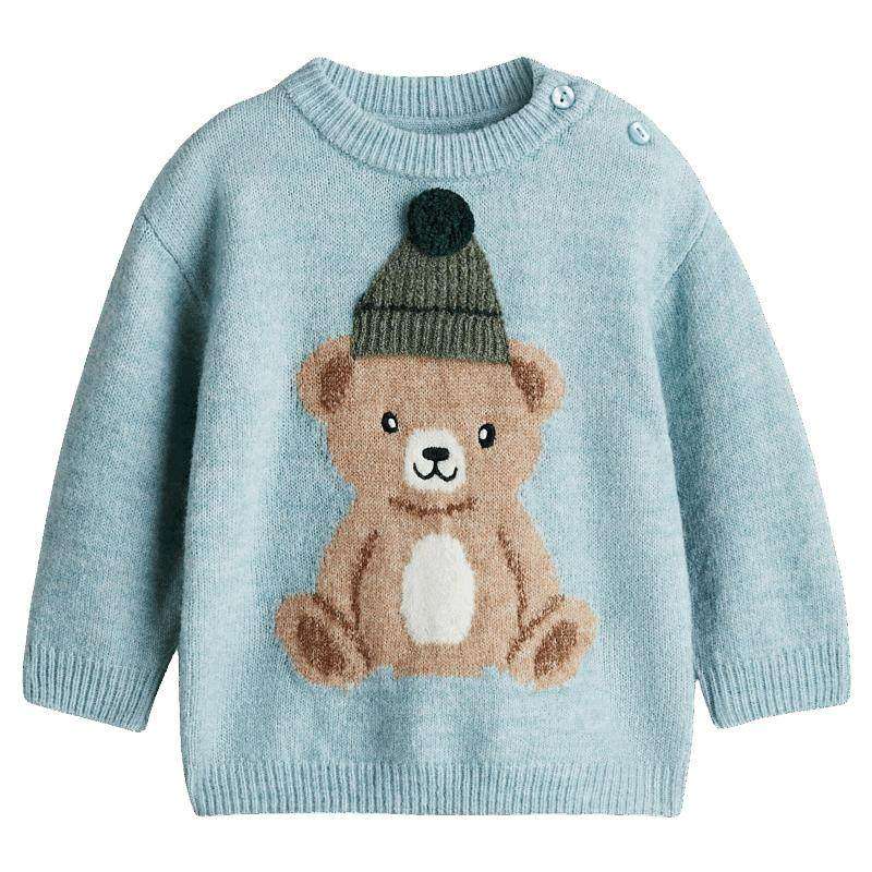 HM童装男婴毛衣冬季印花圆领内搭图案装饰套衫打底衫1301396,童装/婴儿装/亲子装,毛衣/针织衫,淘宝优惠券,粉丝福利购,淘宝优惠卷