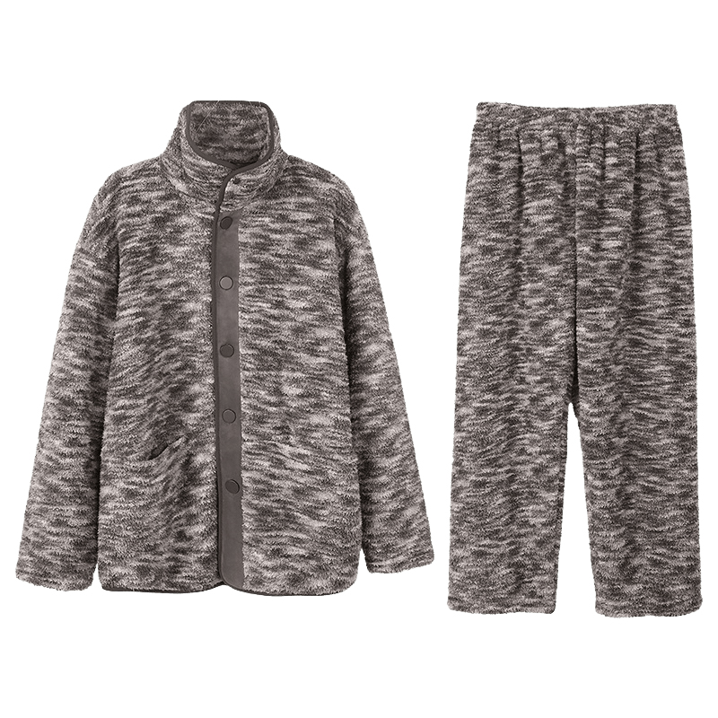 安之伴珊瑚绒法兰绒家居服套装