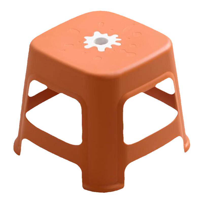 茶花家用加厚塑料凳现代简约换鞋凳结实耐用便携可叠放出租房,收纳整理,收纳凳,淘宝优惠券,粉丝福利购,淘宝优惠卷