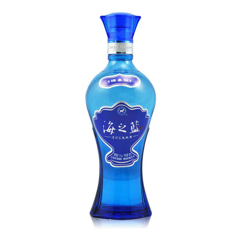 洋河蓝色经典海之蓝52度480ml*6 整箱装 绵柔型浓香型纯粮白酒bb