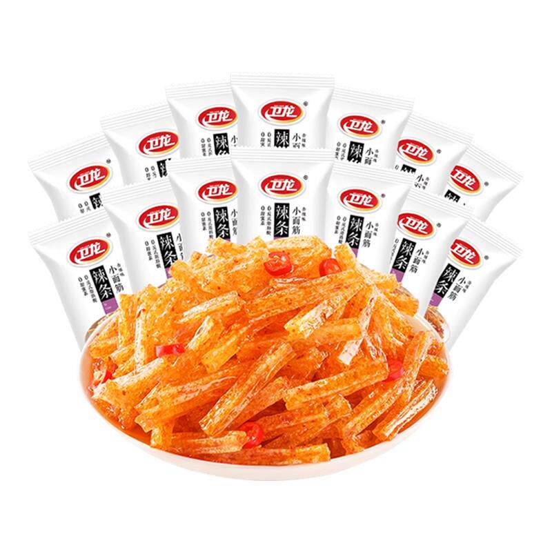 卫龙小面筋辣条120包散装礼包独立包装儿时怀旧经典零食品旗舰店