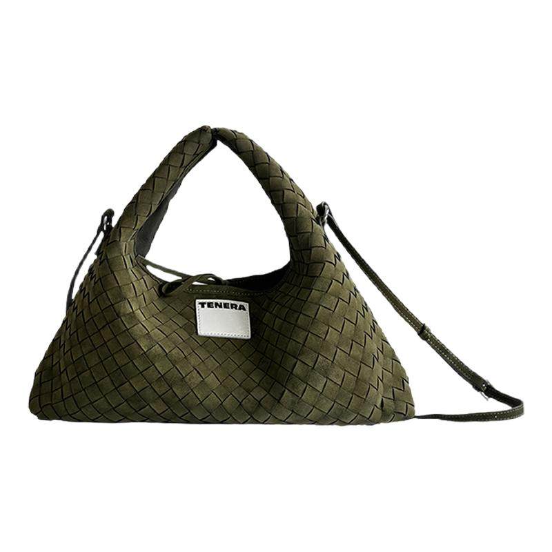 TENERA麂皮编织系列迷你hobo斜挎包多功能单肩包包女