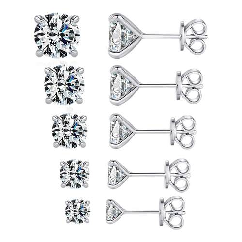 摩典S925莫桑钻高级感时尚OL耳钉