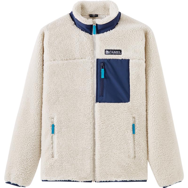 骆驼男装摇粒绒夹克骆驼