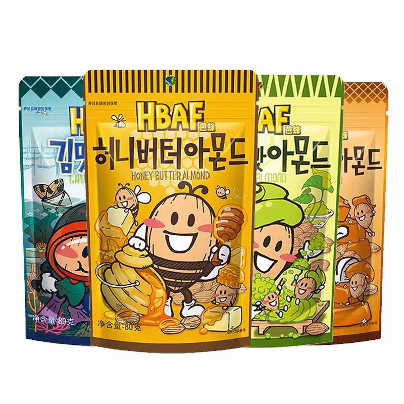 韩国进口芭蜂原汤姆农场蜂蜜黄油扁桃仁80g芥末味杏仁味坚果干果,零食/坚果/特产,混合坚果,淘宝优惠券,粉丝福利购,淘宝优惠卷