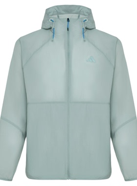 adidas阿迪达斯凉感运动休闲连帽薄外套2026夏男梭织夹克 KR2512