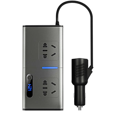 车载充电器12V24V转220V大功率逆变器汽车电源点烟器转换插座快充