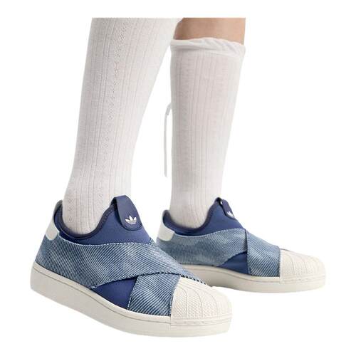 阿迪达斯三叶草运动鞋男女SUPERSTAR II 一脚蹬贝壳头板鞋 KZ7554