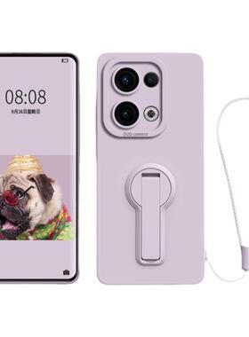 旋转支架适用opporeno15手机壳新款14pro保护套reno13高级感液态硅胶12/10pro+/9/8/7全包防摔女带手绳简约软