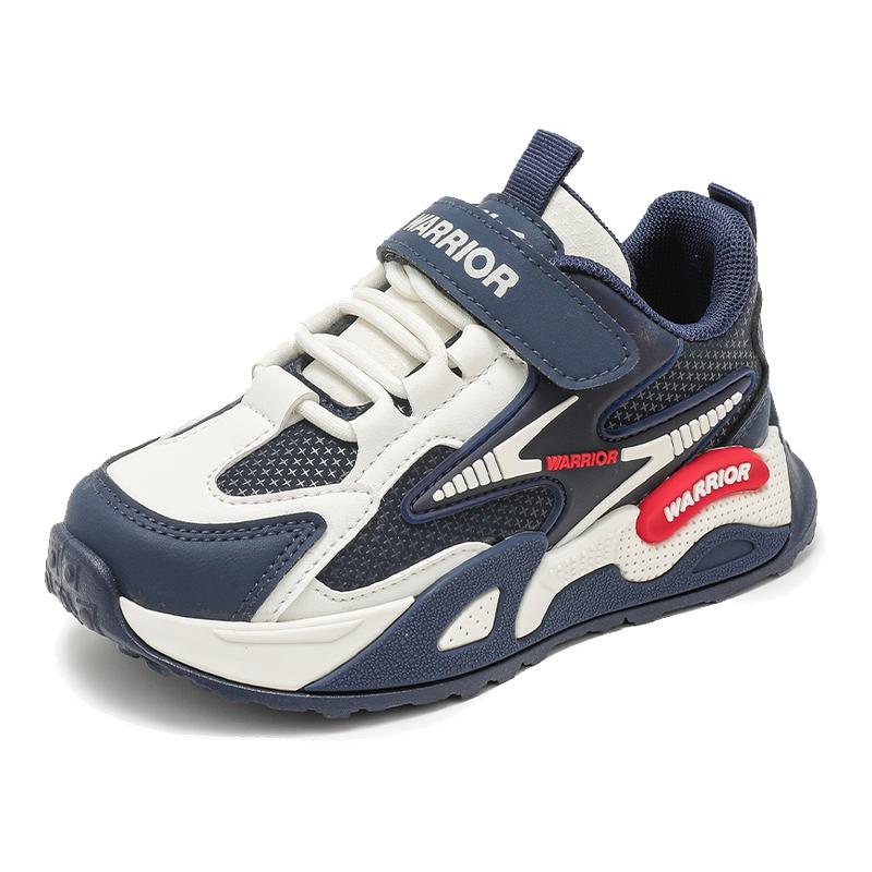 回力童鞋男童鞋子大童运动鞋皮面防水秋季新款棉鞋儿童男孩老爹鞋