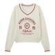 春季 新品 英伦学院风字母V领针织衫 MOUSSY 毛衣028HAZ70 1001