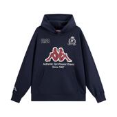 百搭复古纯棉针织连帽套头衫 新款 K0F72MT04 2025冬季 Kappa卡帕男装