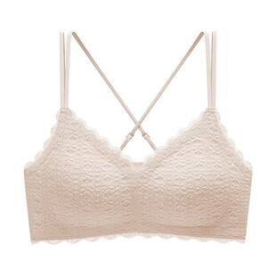 幸棉内衣女吊带背心一体甜美性感舒适高级感聚拢小胸蕾丝美背文胸