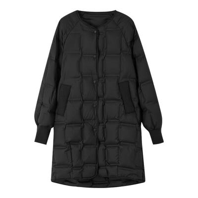 德玛纳轻暖90鸭绒中长款羽绒服