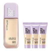 美宝莲轻亲粉底液持妆轻透粉底35ml自然遮瑕混油皮旅行装 官方正品