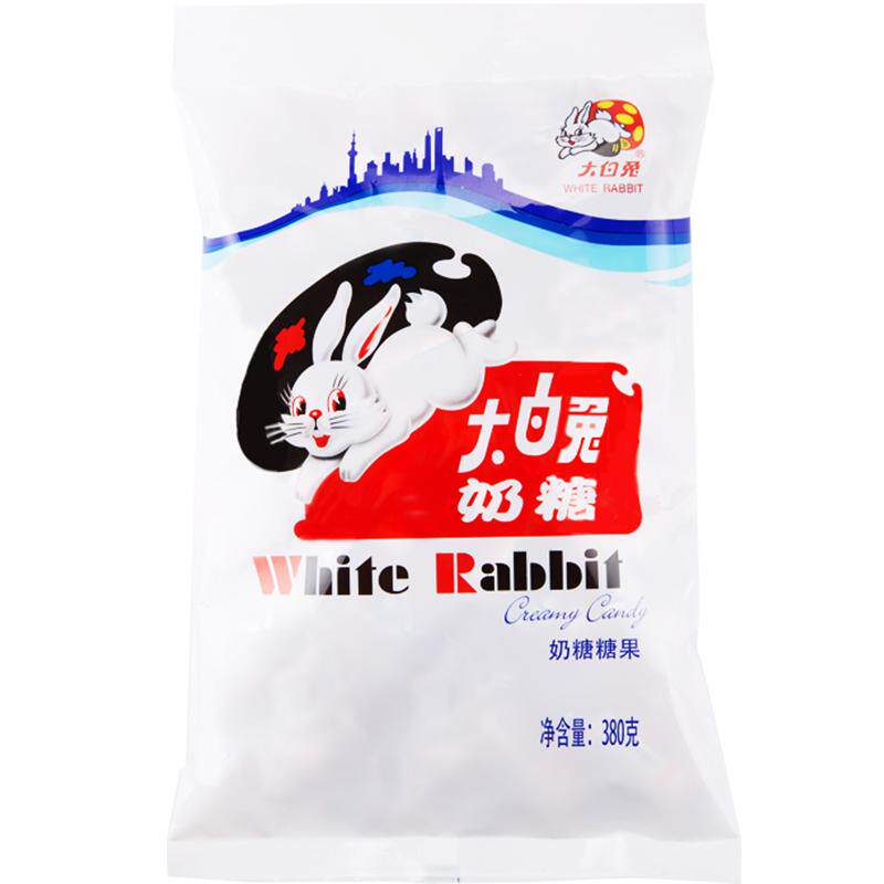大白兔奶糖原味380g袋装喜糖 结婚礼庆儿童休闲小零食糖果过年货