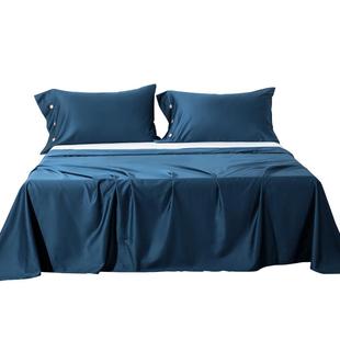 200支A类磨毛长绒棉床单单件纯棉单人1.5纯色双人1.8米2.0m被单