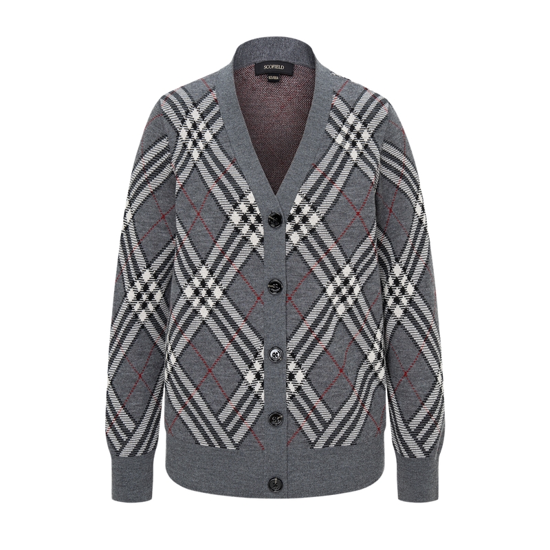 Scofield女装英伦学院风针织开衫