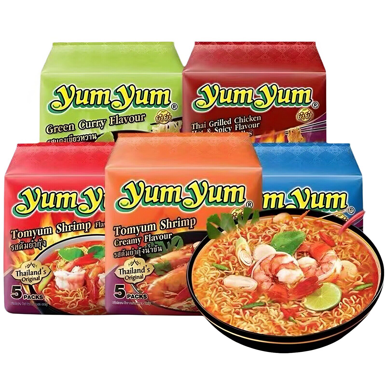 泰国进口养养牌yumyum冬阴功方便面海鲜汤面酸辣浓汤速食泡面夜宵