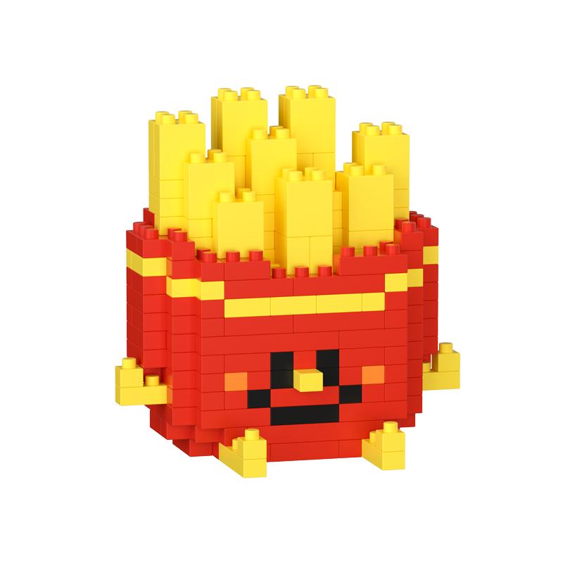 潮乐创小吃食品系列积木