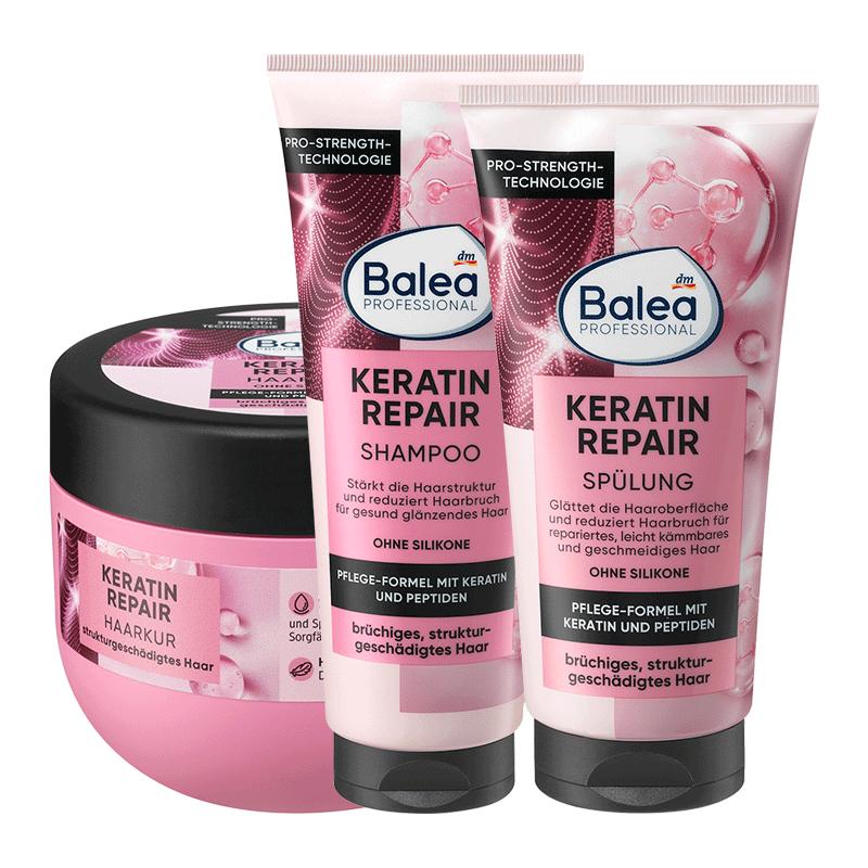 【德国DM】Balea芭乐雅角蛋白洗发水护发素发膜强韧发芯修复修护