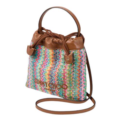 [双11抢先购限时满减]JIMMY CHOO/DRAWSTRING 女士拉菲草抽绳包