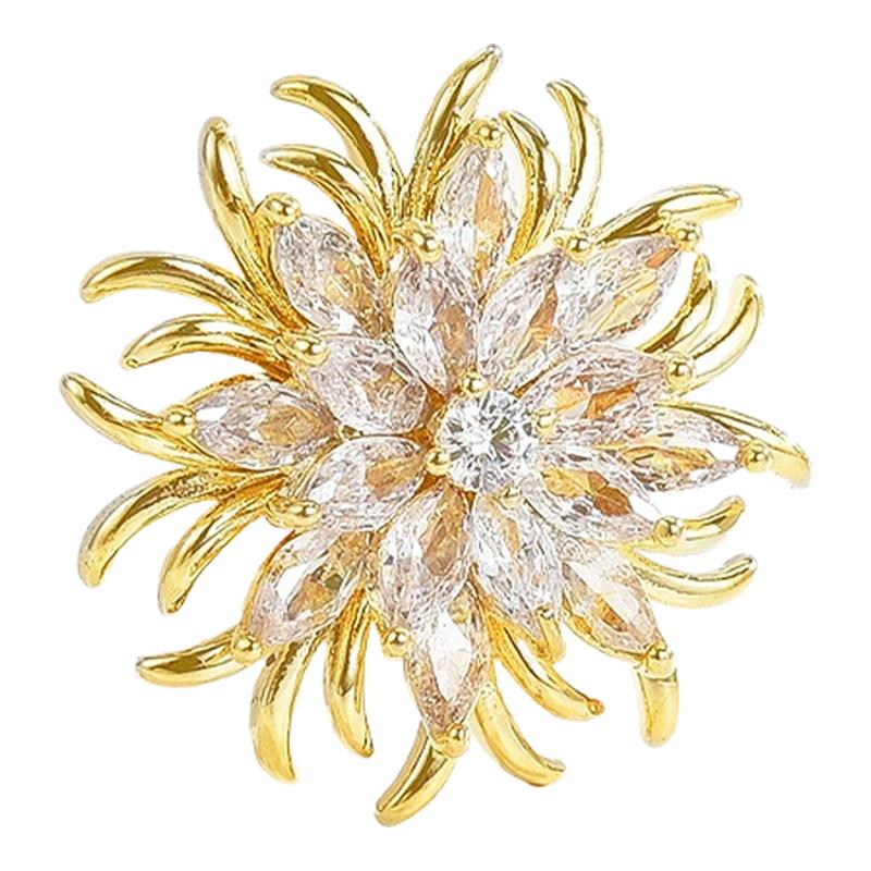 金色胸针女小众独特设计感