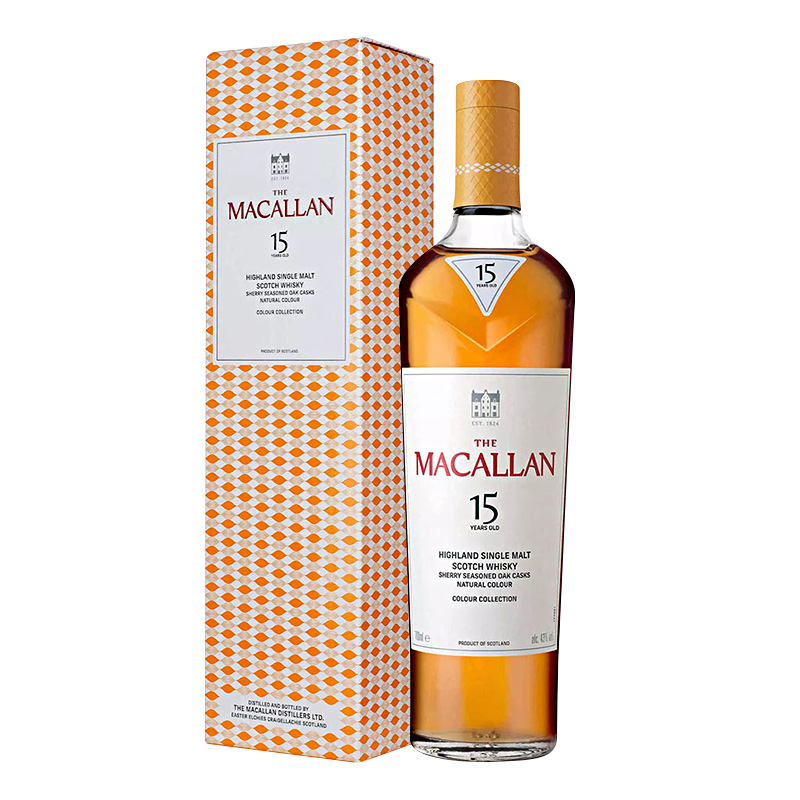 MACALLAN/麦卡伦臻彩系列15年700ML苏格兰单一麦芽威士忌进口洋酒