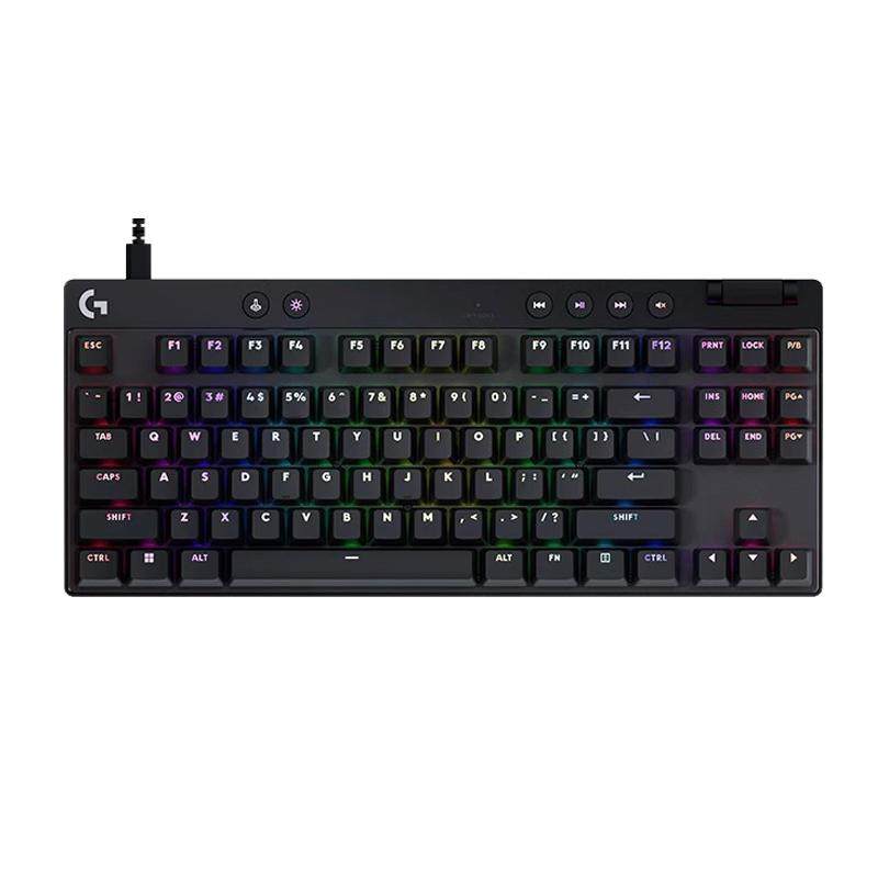罗技G PRO X TKL RAPID磁轴有线机械键盘电竞无畏契约FPS射击游戏