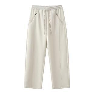 解构休闲裤 下装 云朵空气层弯刀裤 女春季 宽松直筒裤 云上生活
