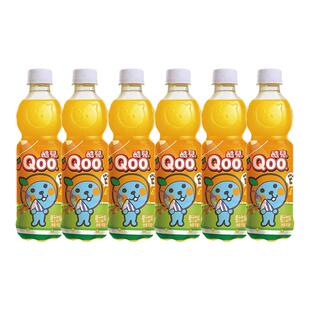 可口可乐酷儿橙汁450ml*6瓶童年果汁含维生素c橙味饮料包邮