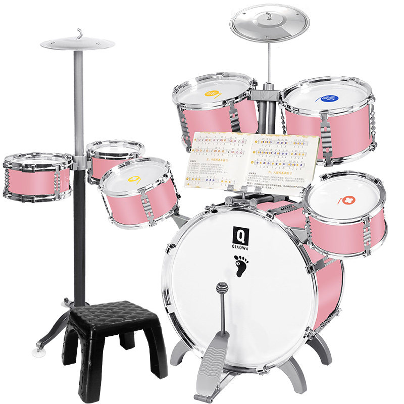 架子鼓儿童初学者玩具女孩敲打击鼓乐器3-6岁男宝宝入门家用练习1