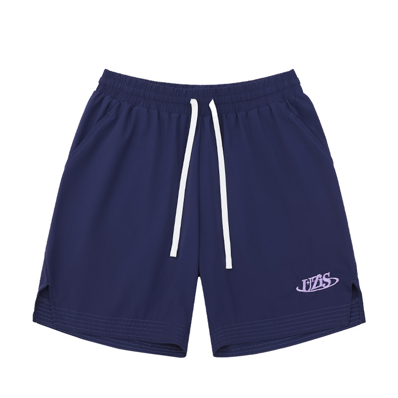 有志者UZIS美式篮球运动短裤男款夏季跑步速干灰色梭织四分裤子夜