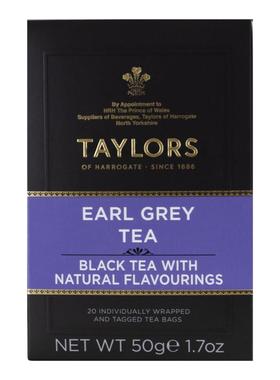 英国红茶taylors茶泰勒红茶豪门伯爵红茶茶包earl grey格雷伯爵茶