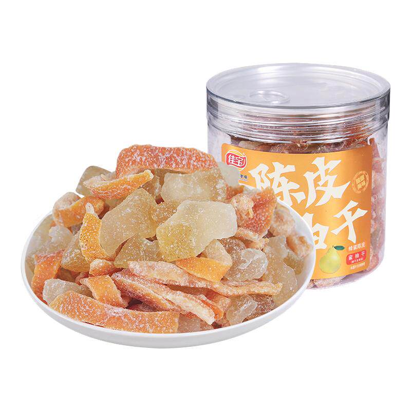 佳宝 陈皮蜜柚干罐装混合果干蜜饯零食蜂蜜陈皮蜜柚干
