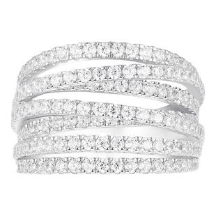 设计感情侣对戒生日礼物 个性 APM Monaco多圈银戒指时尚