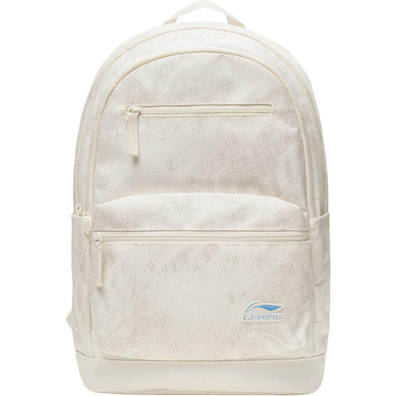 李宁双肩包男女官方容量大学生书包满印背包户外通勤旅行运动包包
