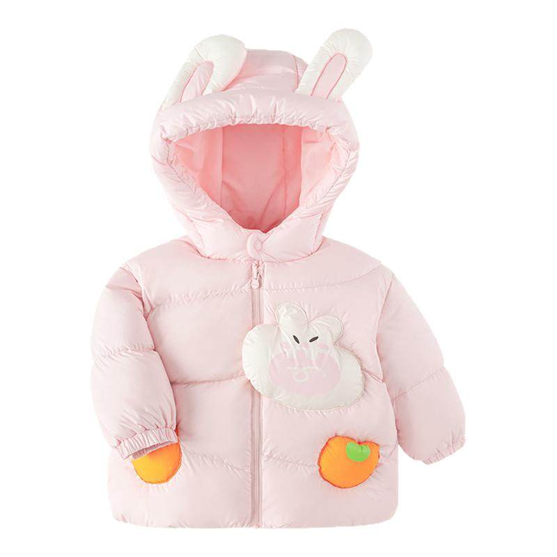 巴拉巴拉婴儿羽绒服女童短款上衣宝宝外套连帽儿童冬装新款童装小