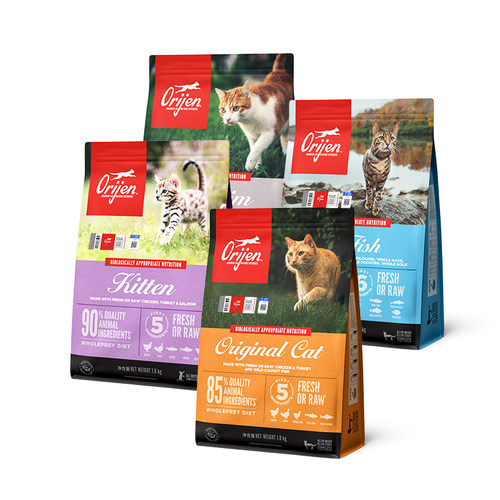 【百】Orijen渴望进口成幼猫猫粮鸡肉六种鱼官方旗舰店正品1.8kg