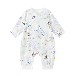 babycare山茶花连体衣婴儿爬服满月新生儿哈衣包屁衣宝宝衣服春秋