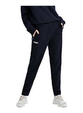 Kappa卡帕女装秋季新款黑色锥形小脚裤运动休闲长裤K0C62AK07