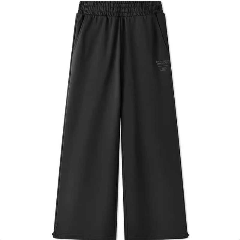 斯凯奇运动长裤2025秋冬男女同款毛圈布两穿裤美式直筒抽绳卫裤