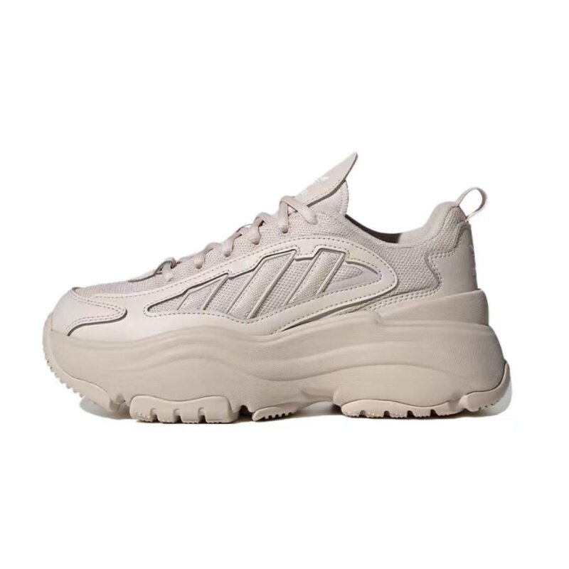 adidas阿迪达斯三叶草Ozgaia女子厚底增高运动鞋老爹鞋IG6049百补