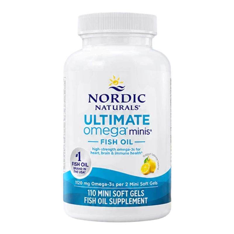 美国NordicNaturals挪威小鱼迷你鱼油软胶囊Omega3成人高纯度胶囊